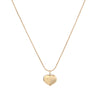 Rose Gold Heart Locket Pendant Chain Necklace