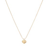 Rose Gold Heart Locket Pendant Chain Necklace