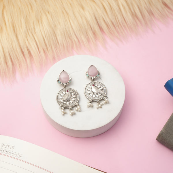 Silver Pearl Dangler Earring