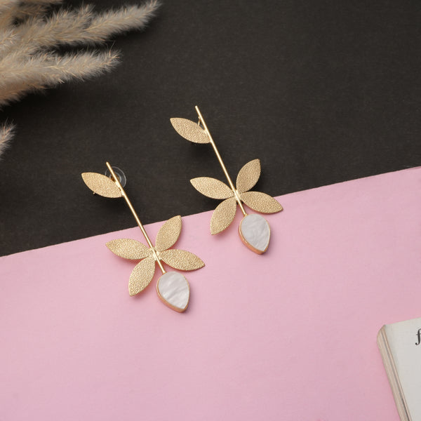 Alysa Brass Earrings Studded