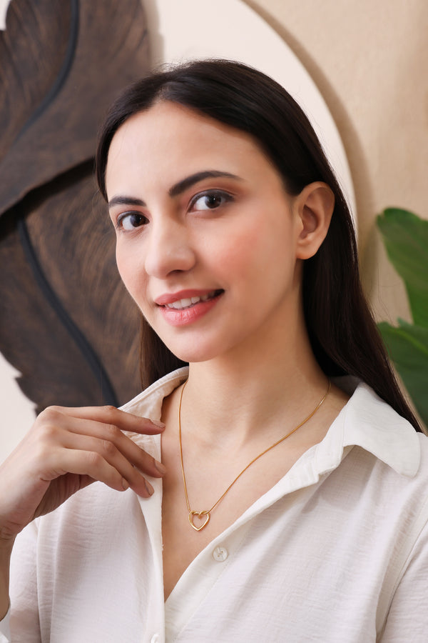 Heart Golden Necklace