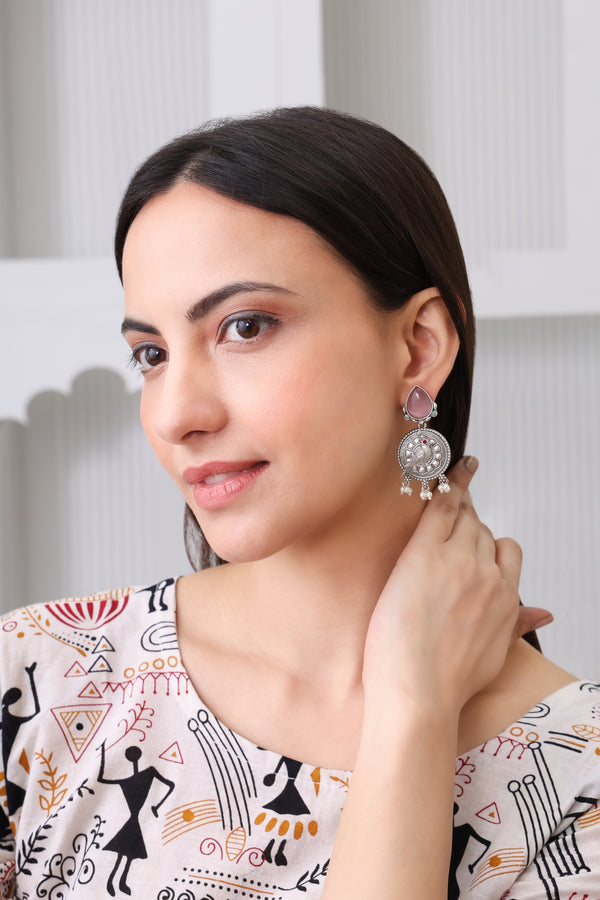 Silver Pearl Dangler Earring