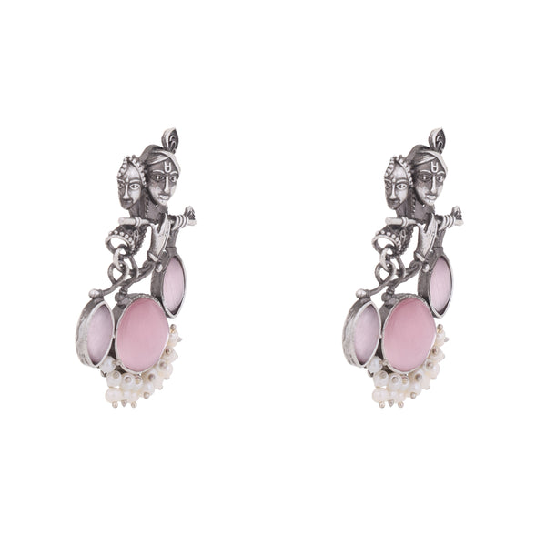Radha kishna earring krishna silver earrrings