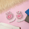 PINK AND WHITE PEARL EARRINGS