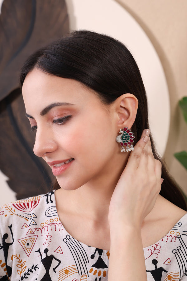Peacock Earrings