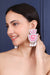 PINK AND WHITE PEARL EARRINGS