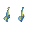 Multicolor Beads Hand Crafted Butterfly Earring